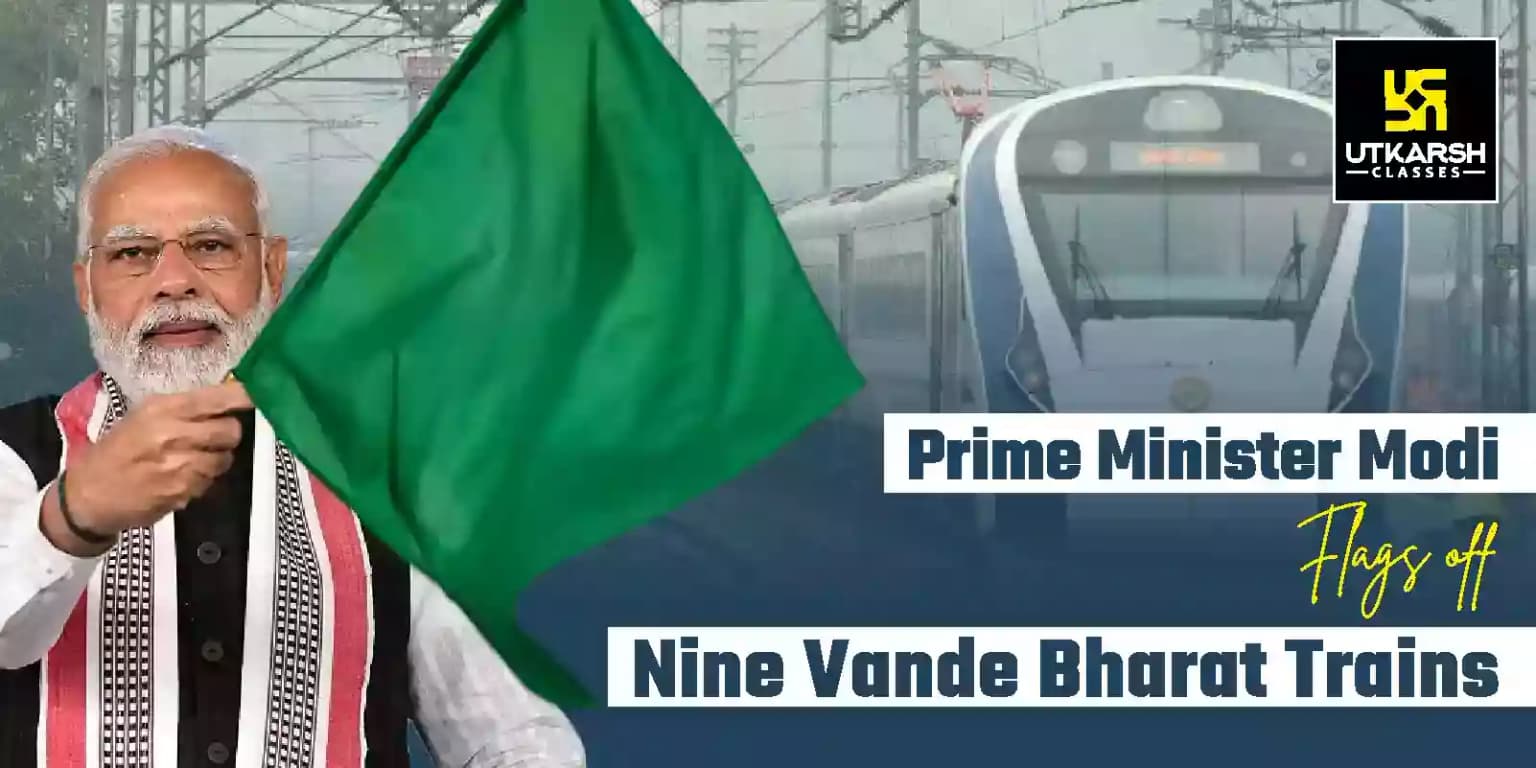 Prime Minister Modi flags off nine Vande Bharat trains