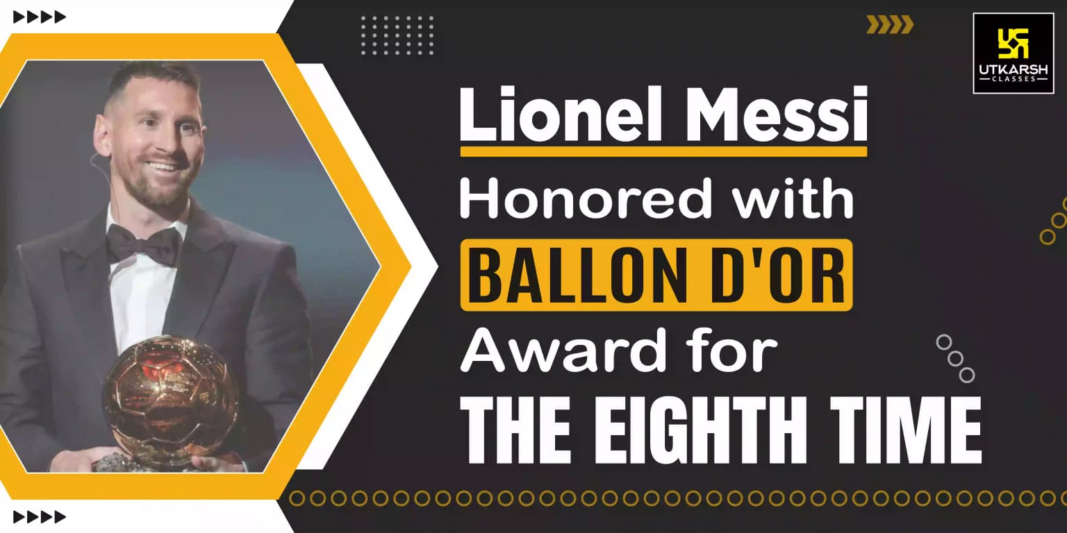 Lionel Messi honored with Ballon d'Or award for the eighth time