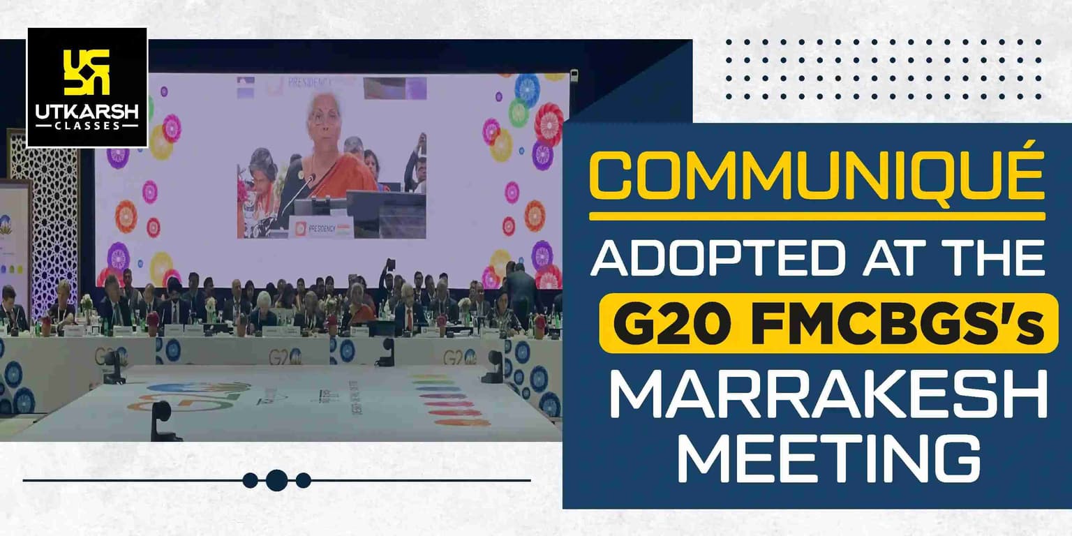 Communiqué adopted at the G20 FMCBGS's Marrakech meeting
