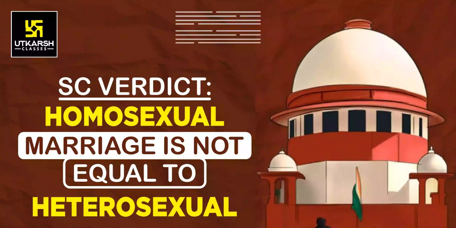 SC Verdict: Homosexual Marriage is Not Equal To Heterosexual
