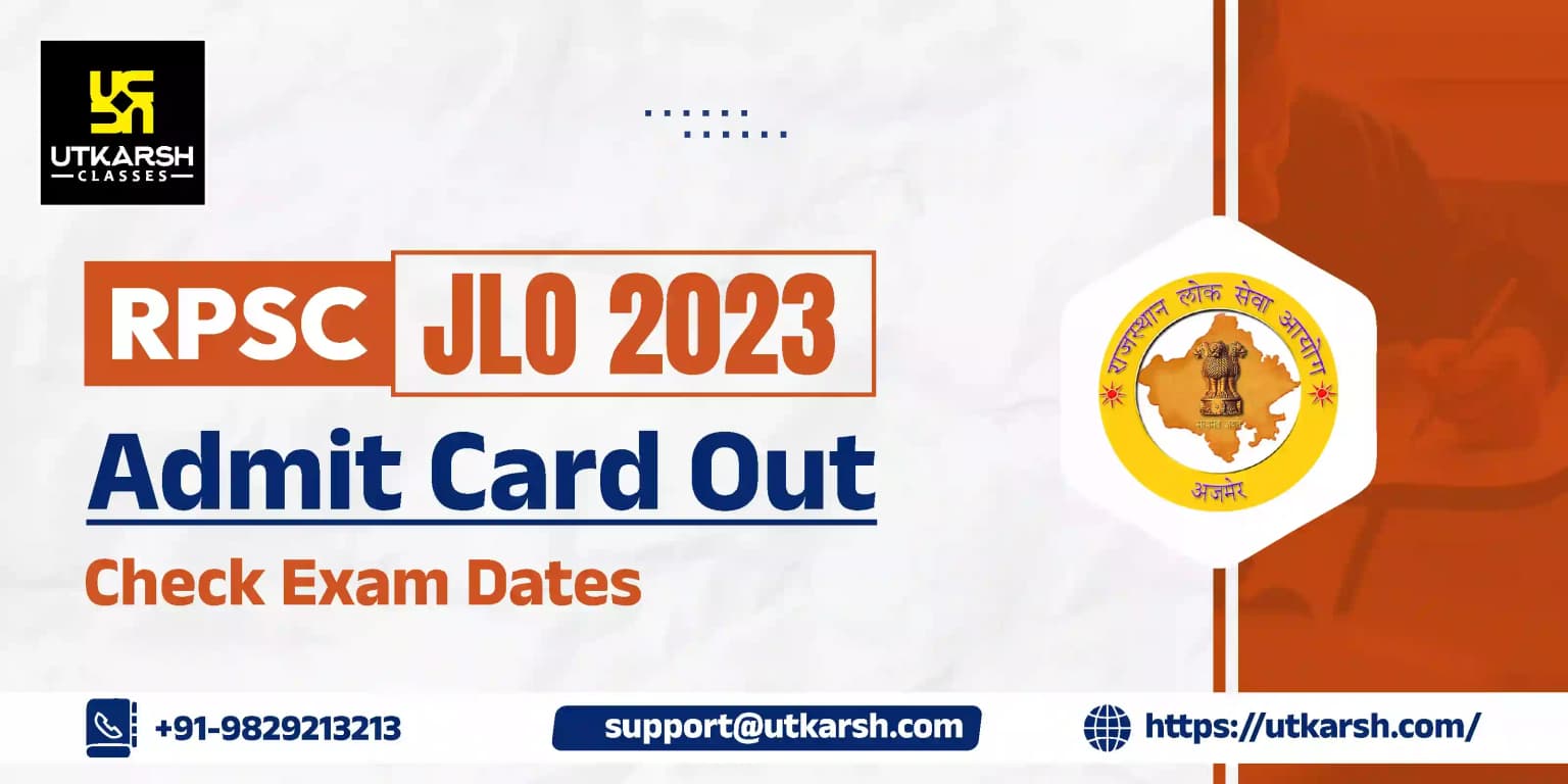 RPSC JLO Admit Card 2023 Out: Check Exam Dates