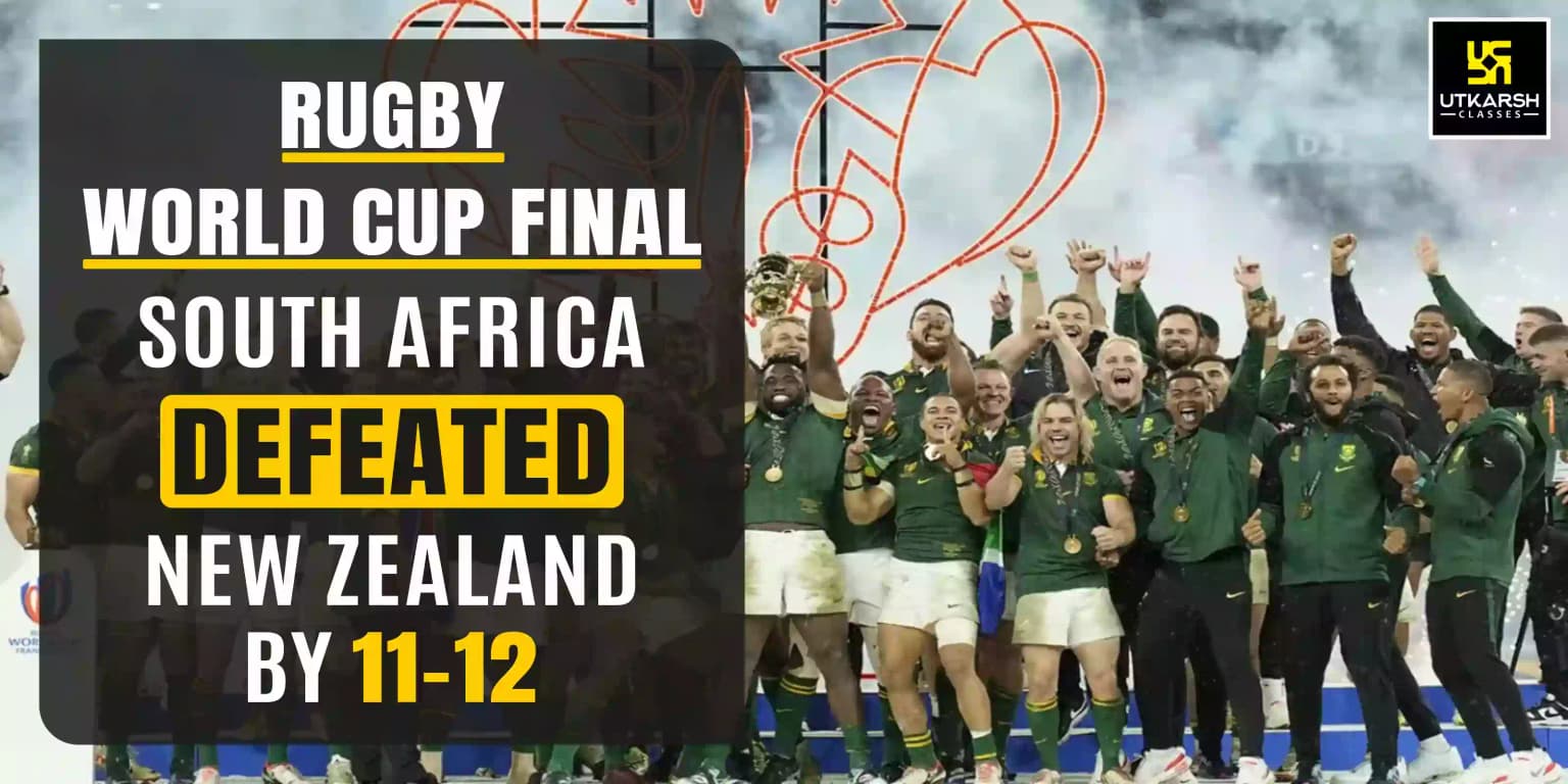South Africa Wins It's 4th World Rugby Title Defeating New Zealand