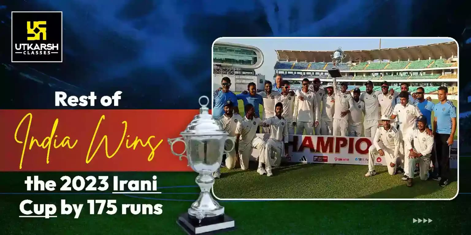 30th Irani Cup 2023, The rest of India wins by 175 runs