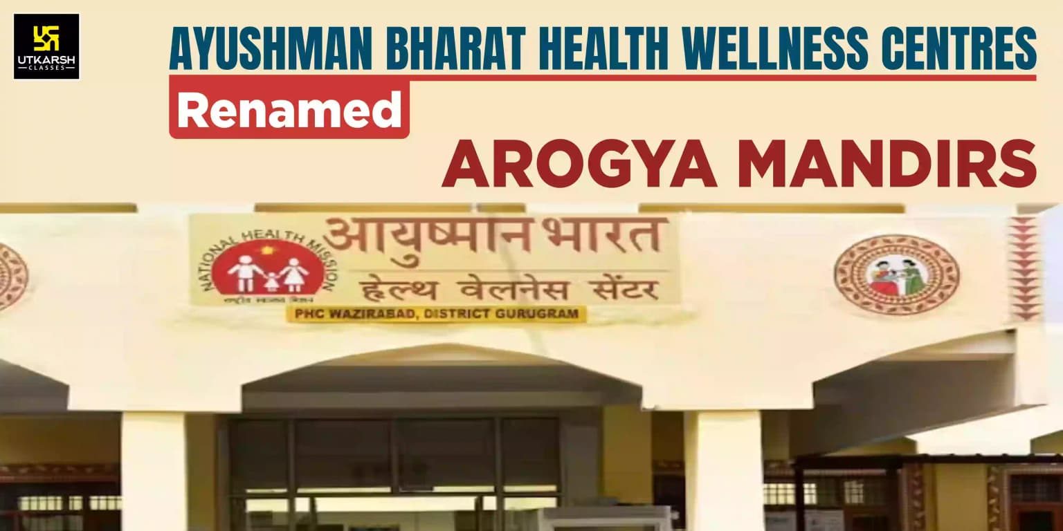 Ayushman Bharat Health & Wellness Centres, renamed Ayushman Arogya Mandir
