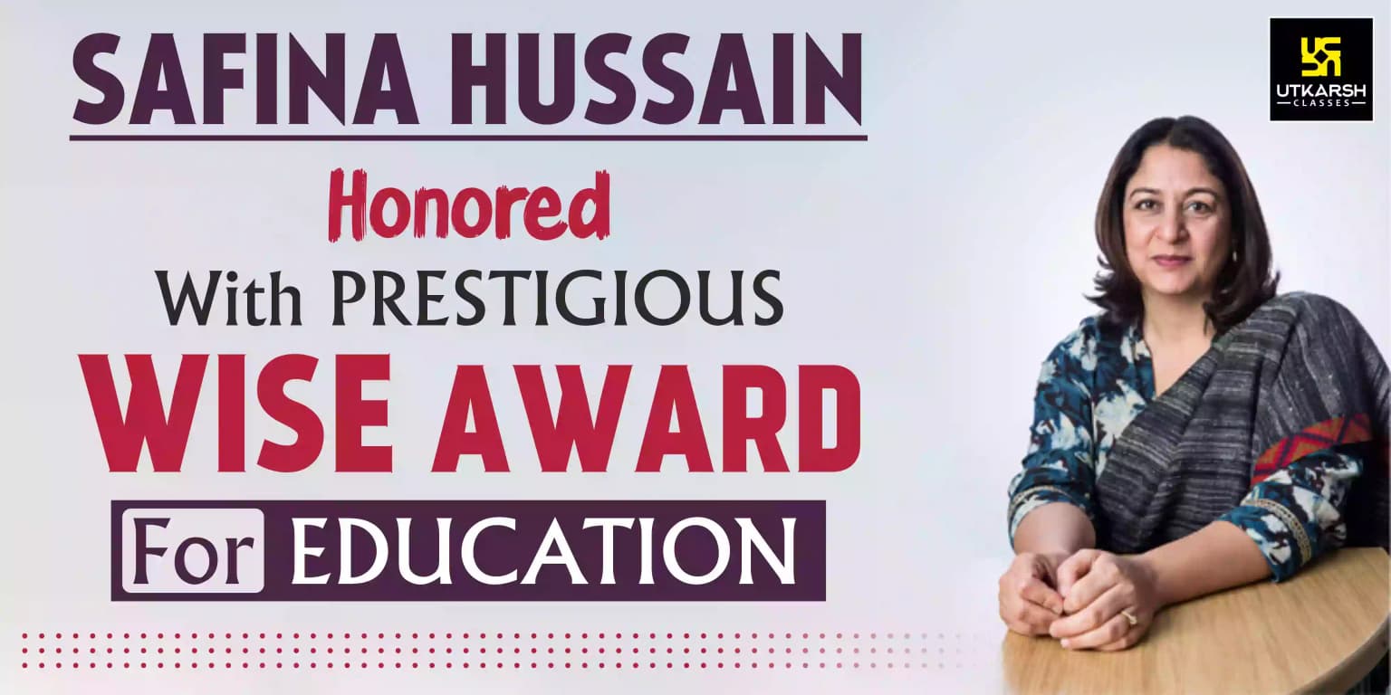 Safeena Husain honored with prestigious WISE Award for Education