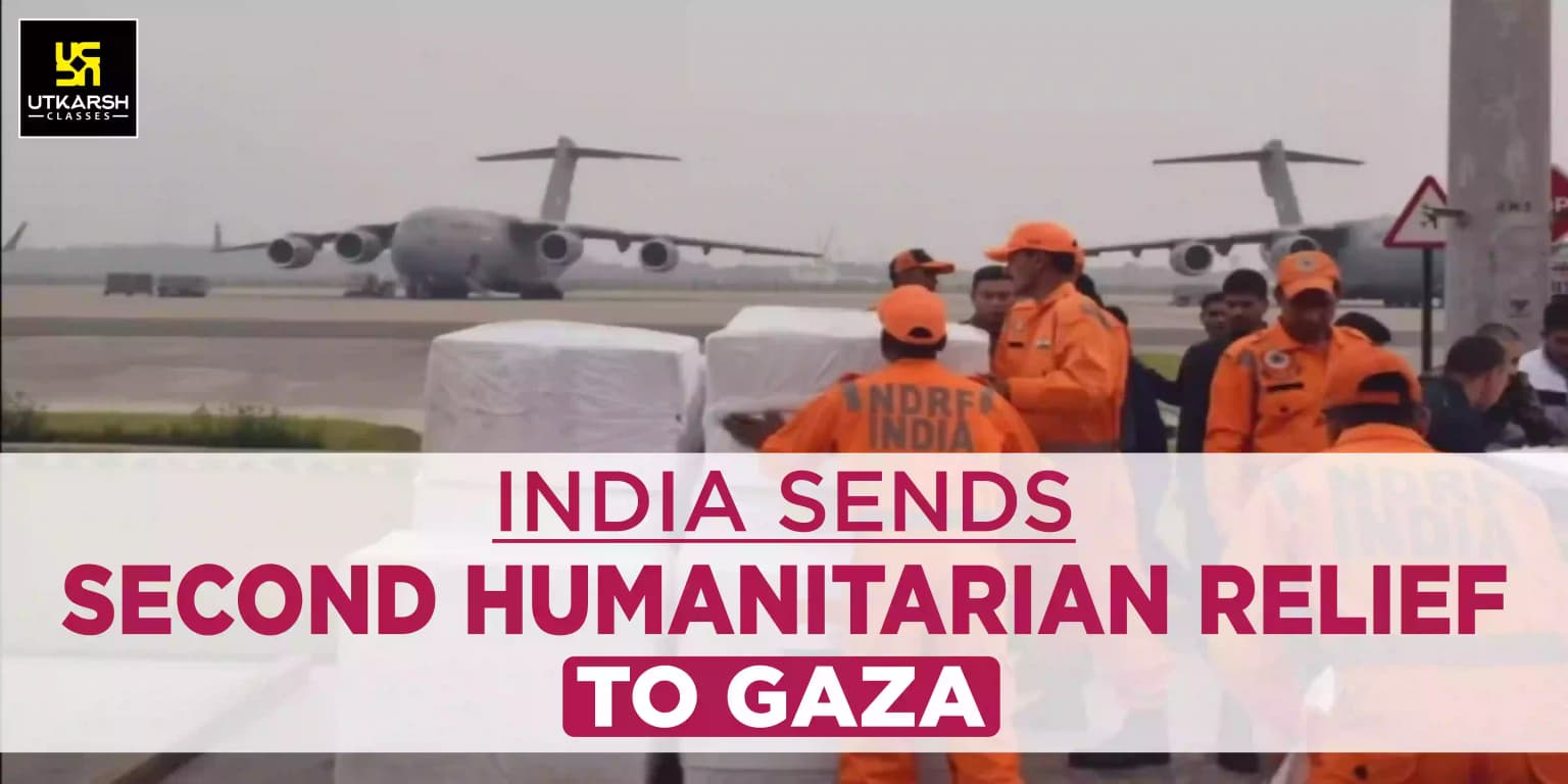 India Sends Second Humanitarian Relief To Gaza