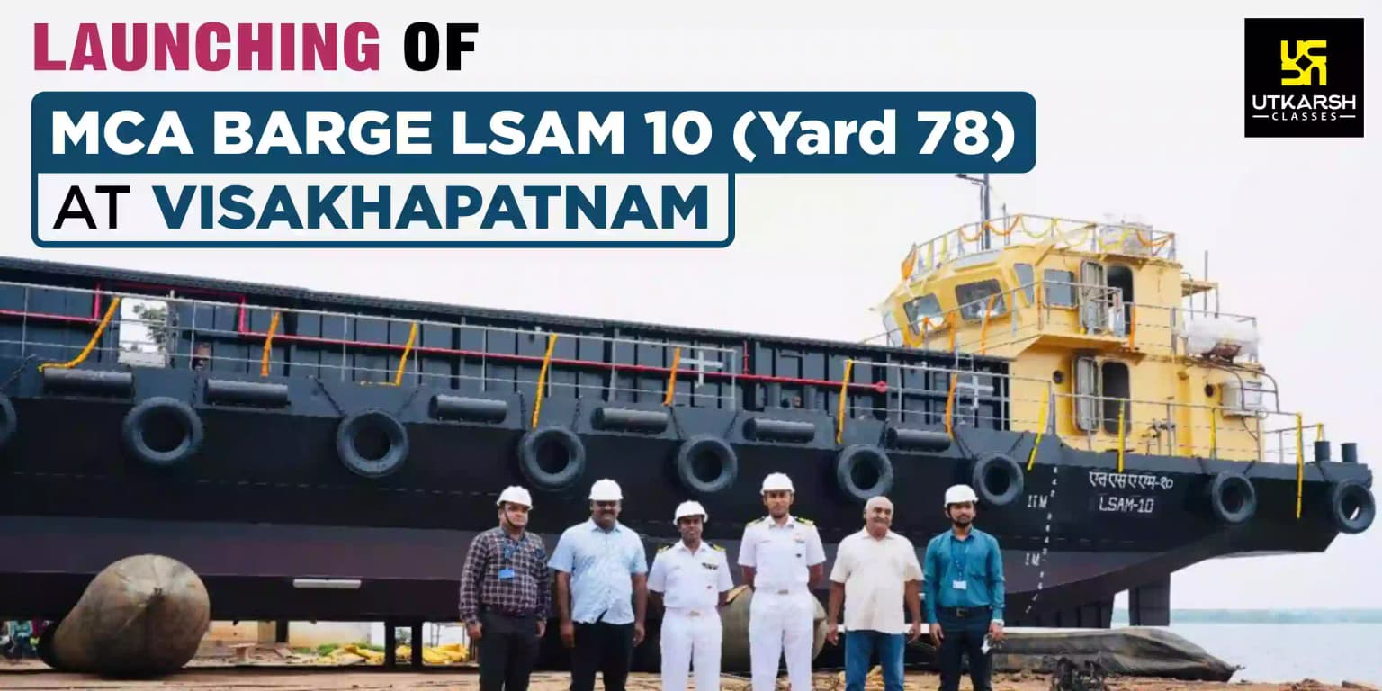 Launching Of MCA Barge LSAM 10 (Yard 78) At Visakhapatnam
