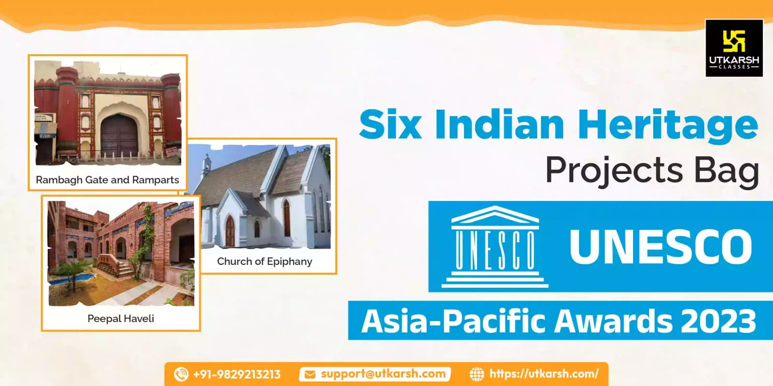 Six Indian Heritage Projects bag UNESCO Asia-Pacific Awards 2023