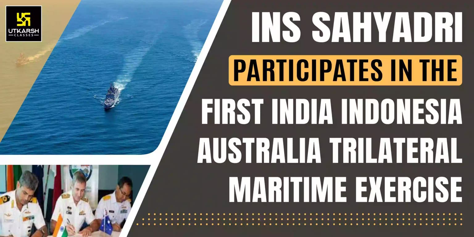 INS Sahyadri In The First India-Indonesia-Australia Maritime Exercise