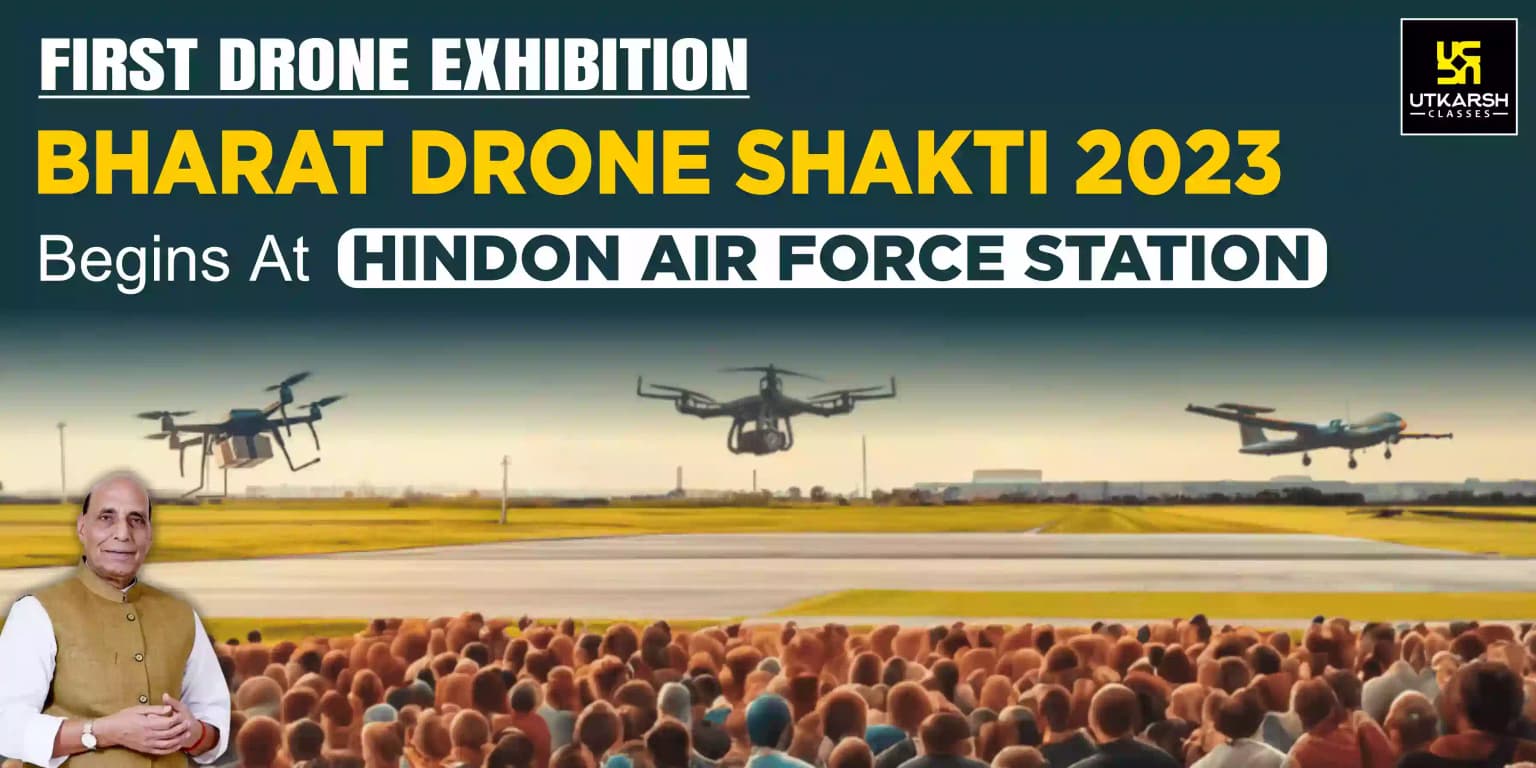 1st 'Bharat Drone Shakti 2023' exhibition at Hindon Air Force Station