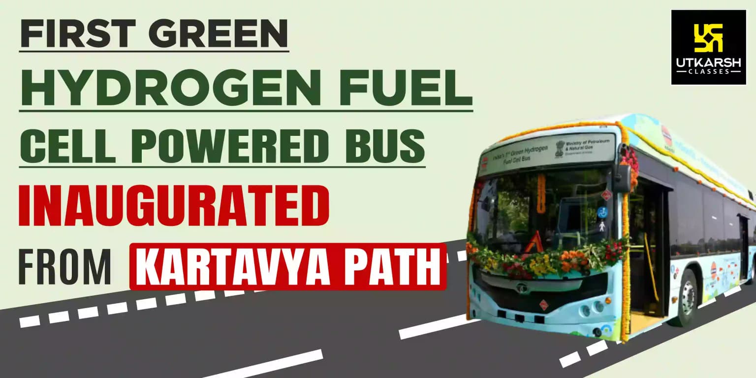 First green hydrogen fuel cell powered bus inaugurated from Kartavya Path
