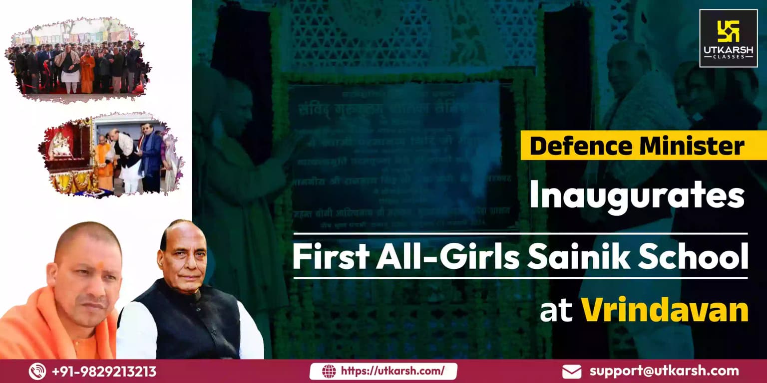Defence Minister Inaugurates First All-Girls Sainik School at Vrindavan