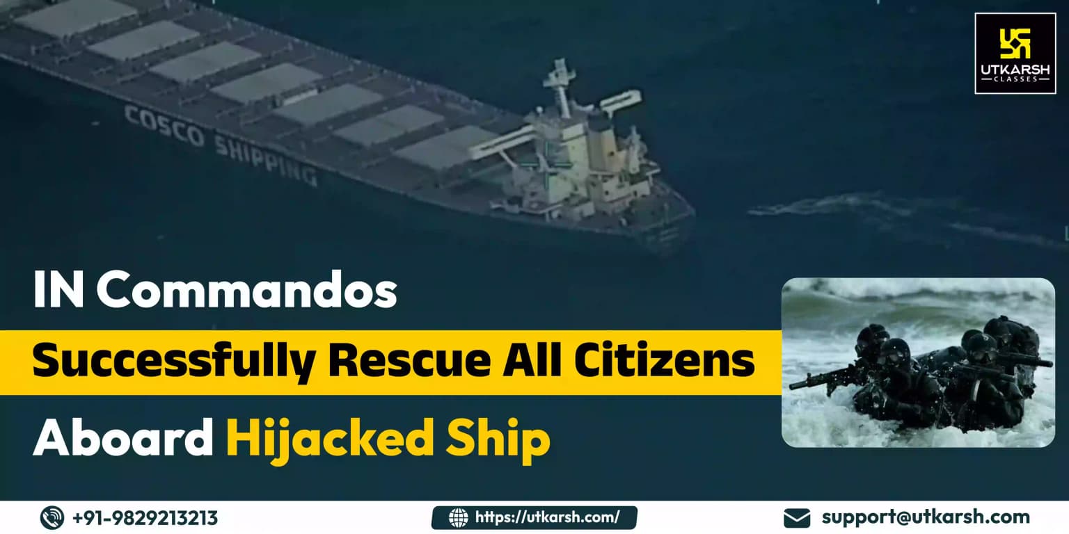 Commandos successfully rescued all citizens On board the hijacked ship