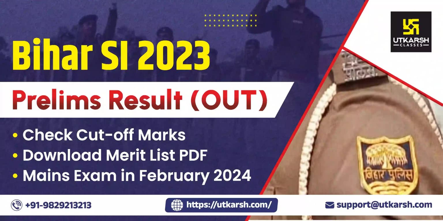 Bihar Police SI Prelims Result 2023 OUT - Download Cut-off Marks PDF