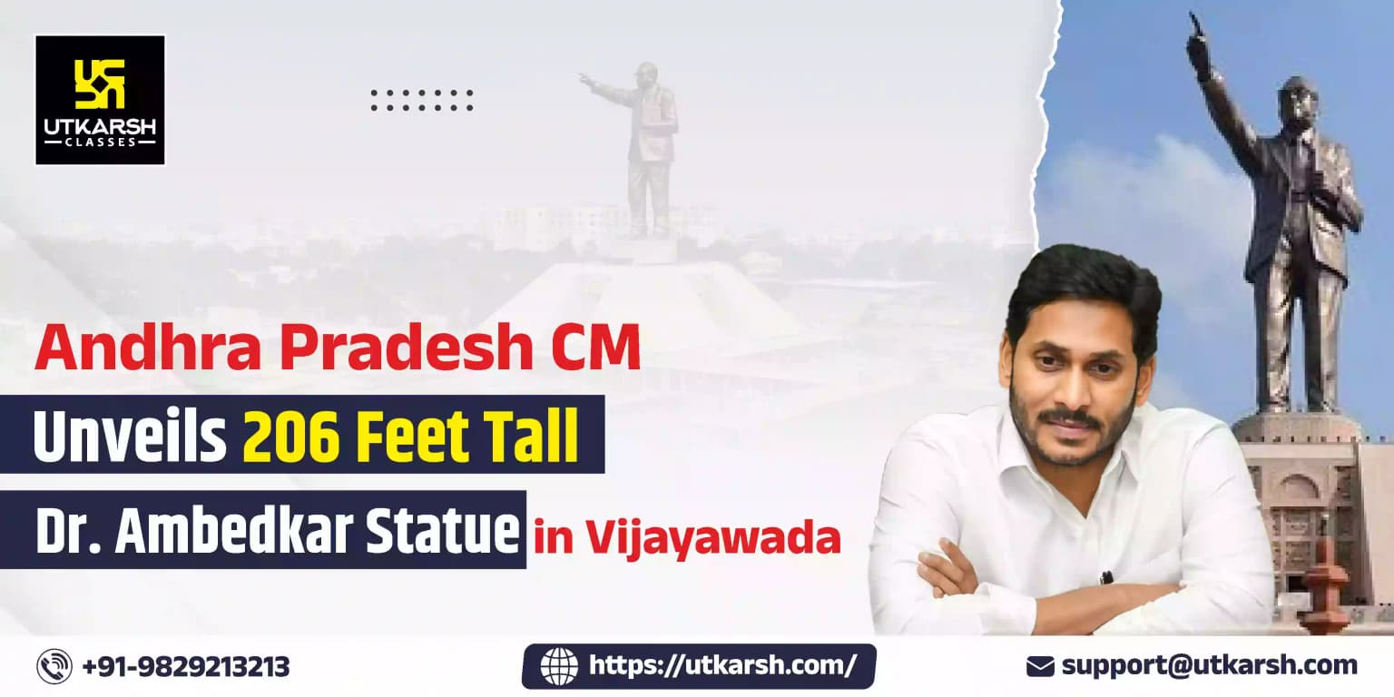 Andhra Pradesh CM unveils 206 feet tall Ambedkar statue in Vijayawada