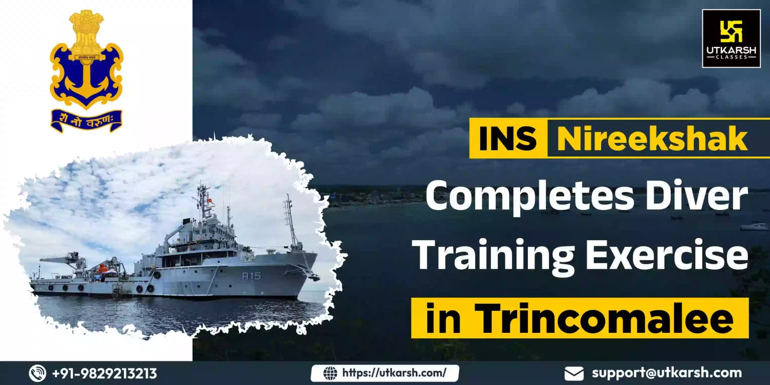 INS Nireekshak completes diver training exercise in Trincomalee