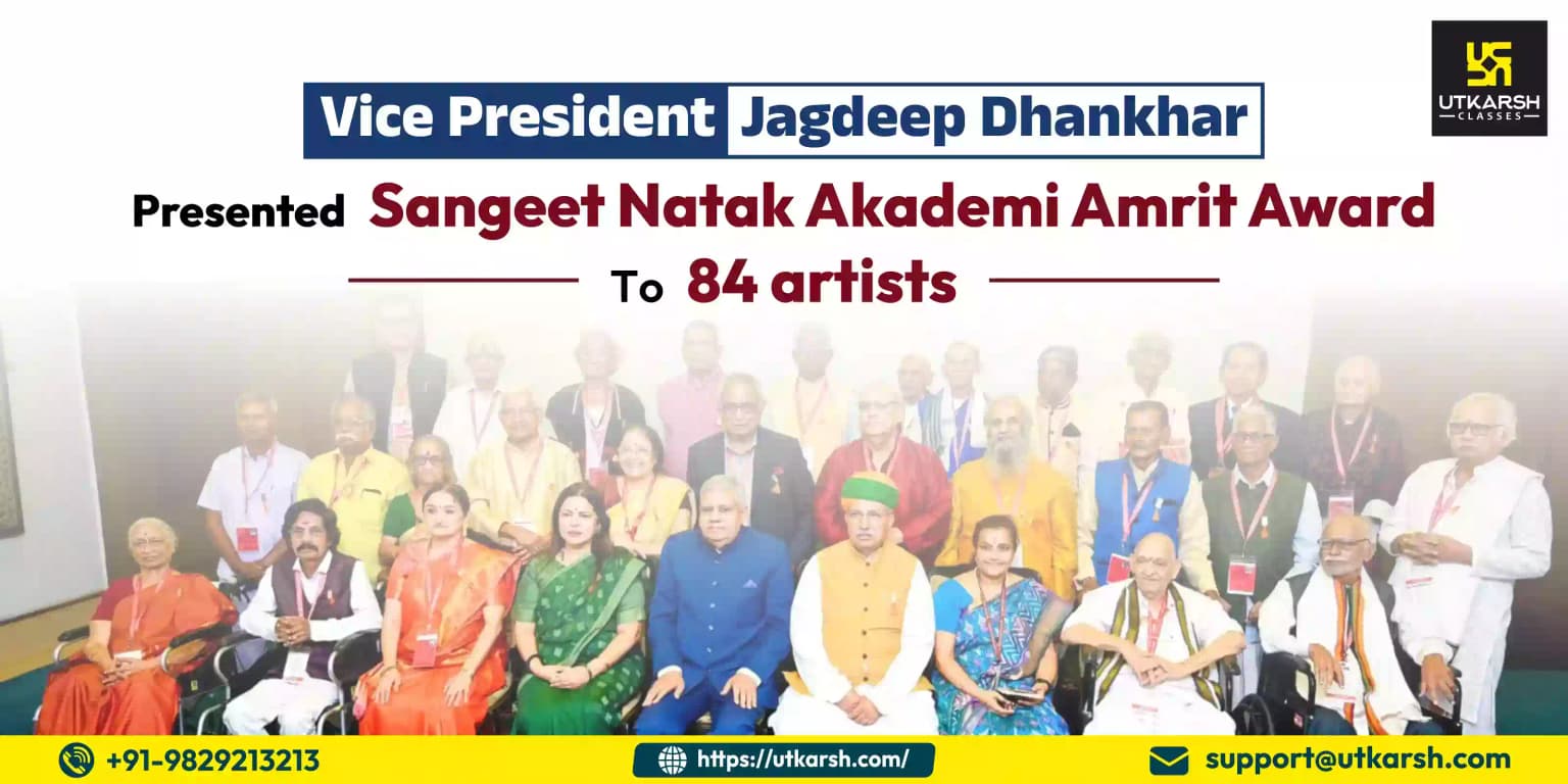 VP Dhankar confers Sangeet Natak Akademi Amrit Award to 84 artists