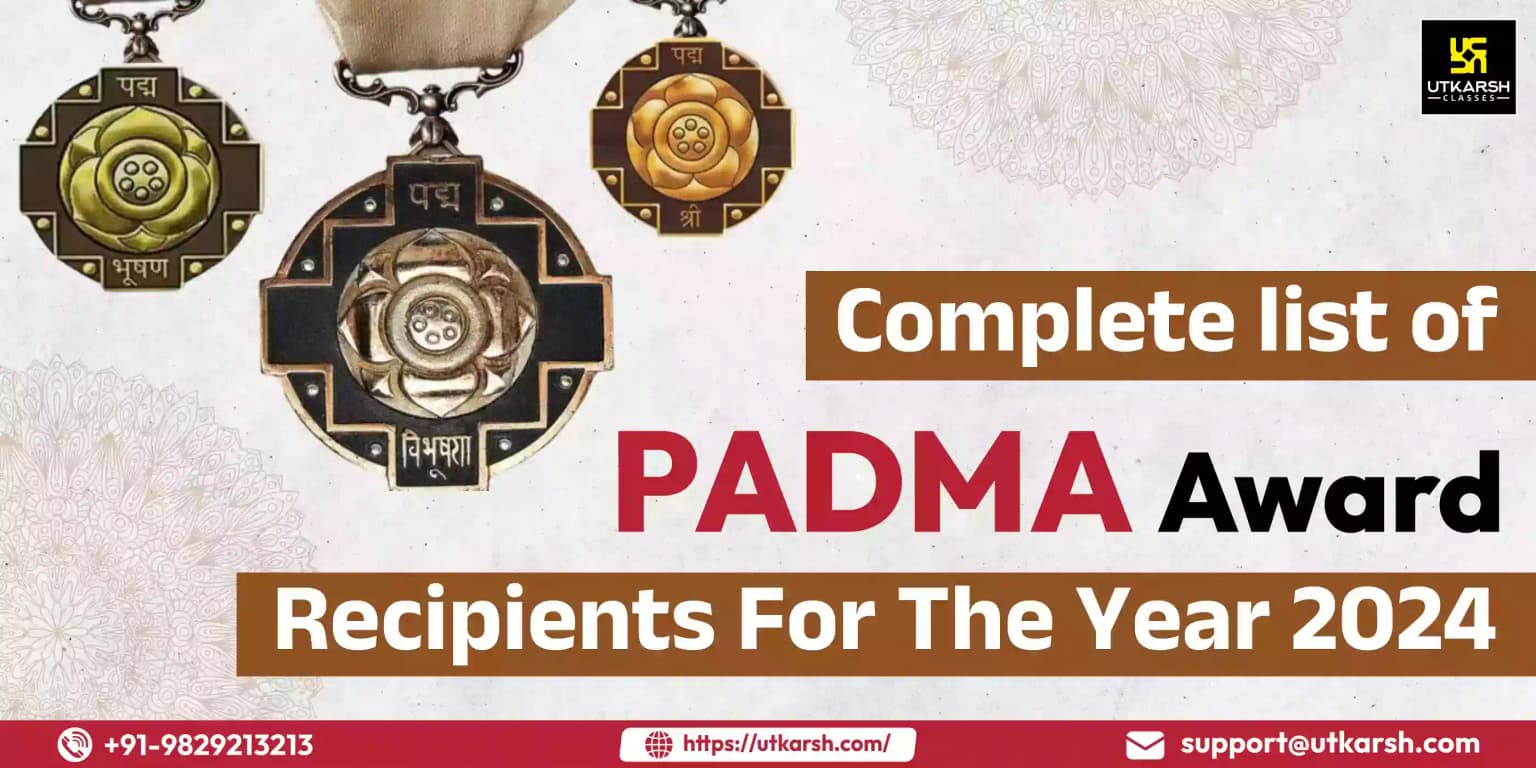 A complete list of Padma Award recipients for the year 2024