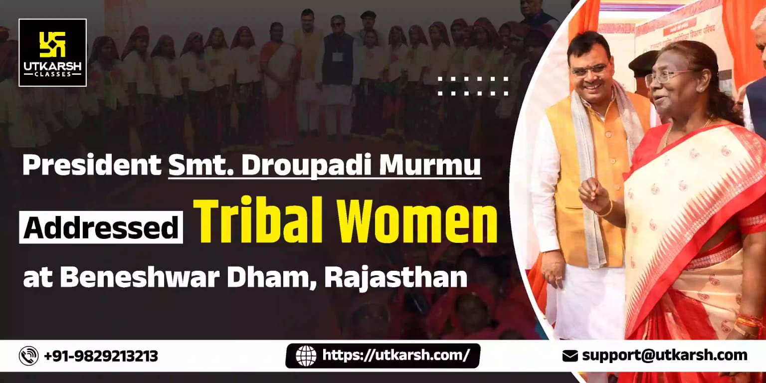 President Addressed Tribal Women at Beneshwar Dham, Rajasthan