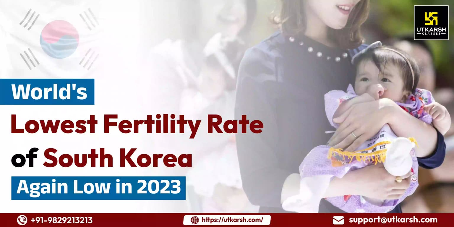 World's Lowest Fertility Rate of South Korea Again Low in 2023