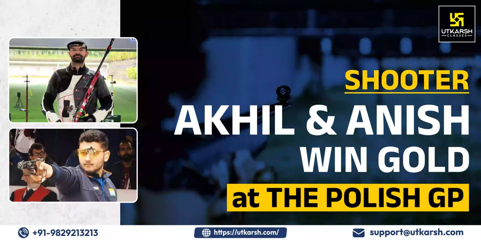 Shooter Akhil and Anish win gold at the Polish GP