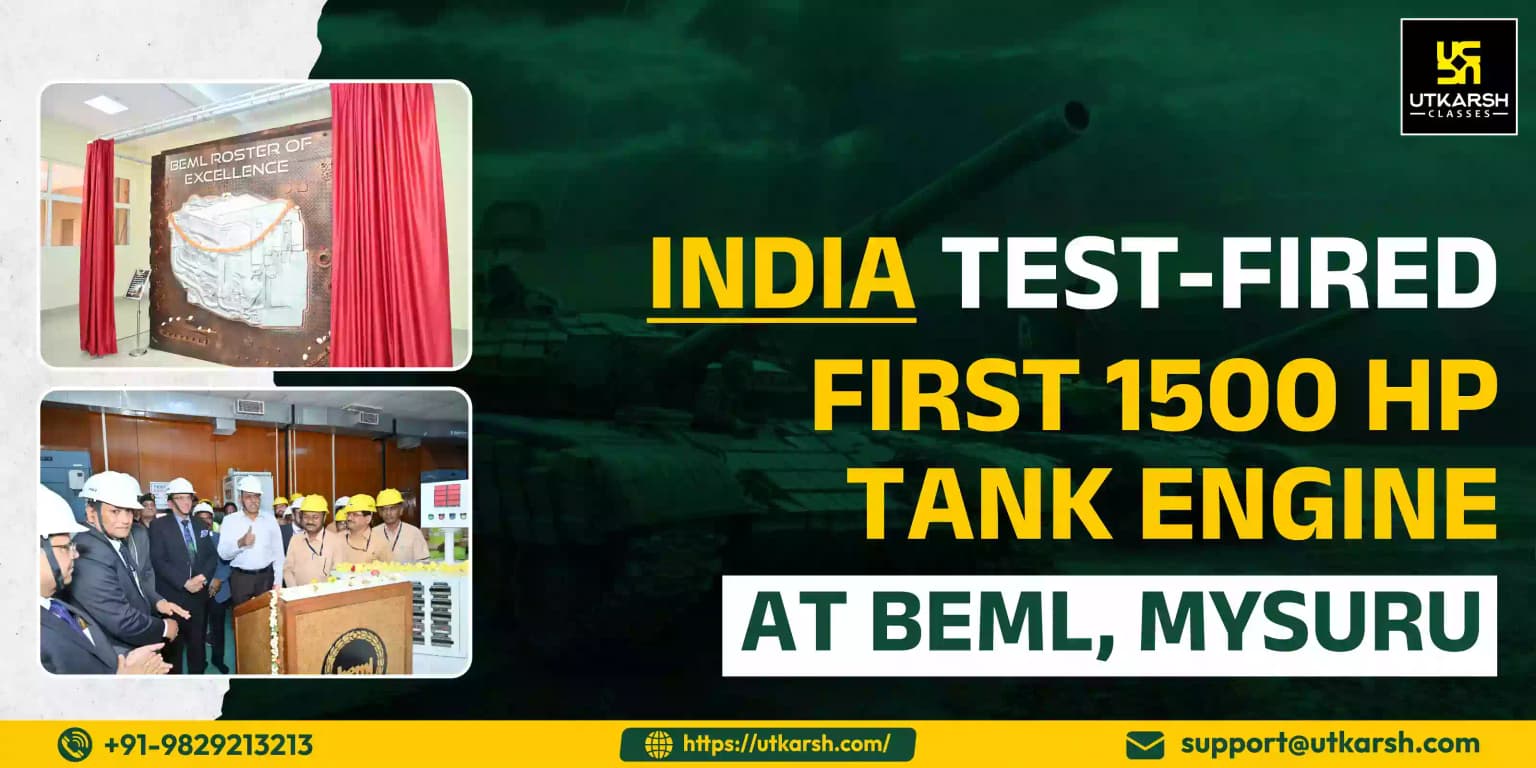 India test-fired first 1500 HP tank engine at BEML, Mysuru