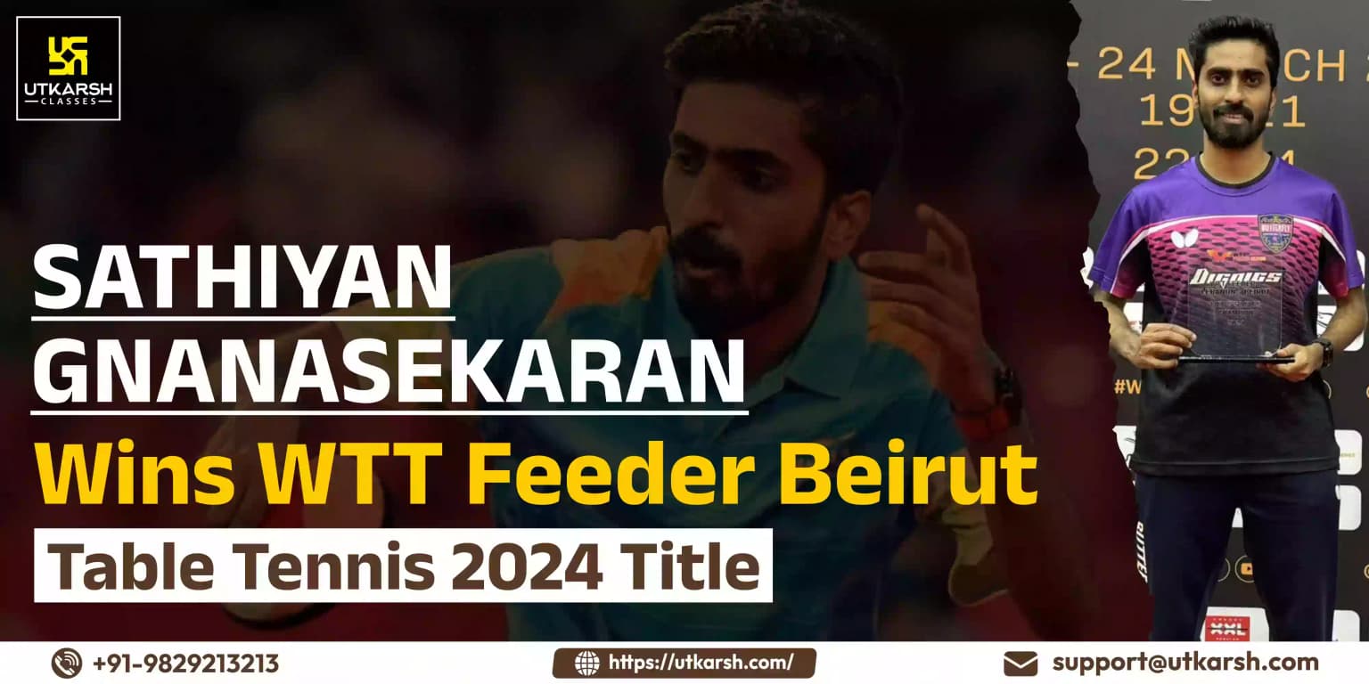 G.Sathiyan wins WTT Feeder Beirut Table Tennis 2024 Title