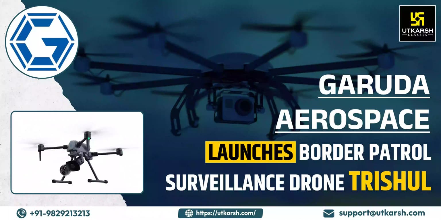 Garuda Aerospace unveiled Trishul, a border patrol surveillance drone