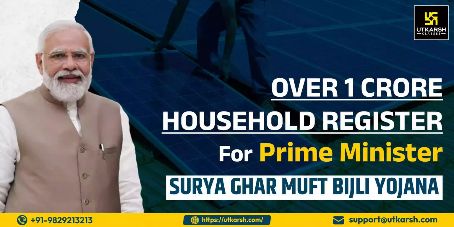 Over 1 crore household register for PM Surya Ghar Muft Bijli Yojana