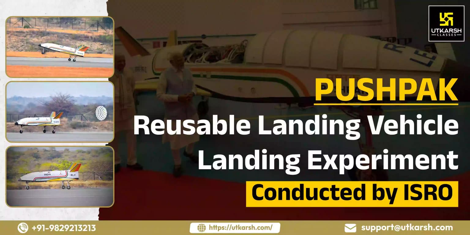 Pushpak- Reusable Landing Vehicle Landing experiment Conducted by ISRO