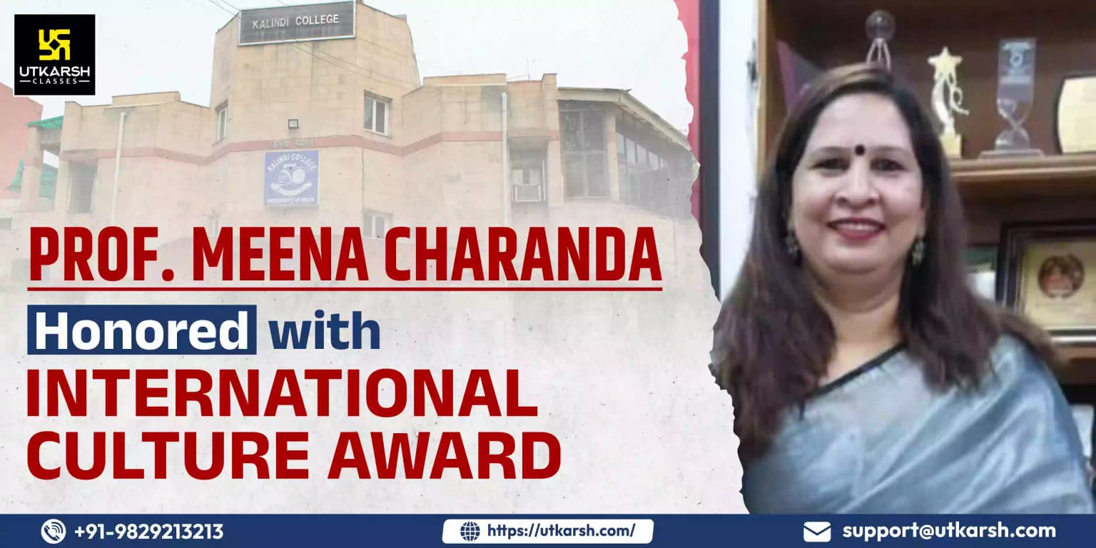 Prof. Meena Charanda honored with 'International Culture Award'