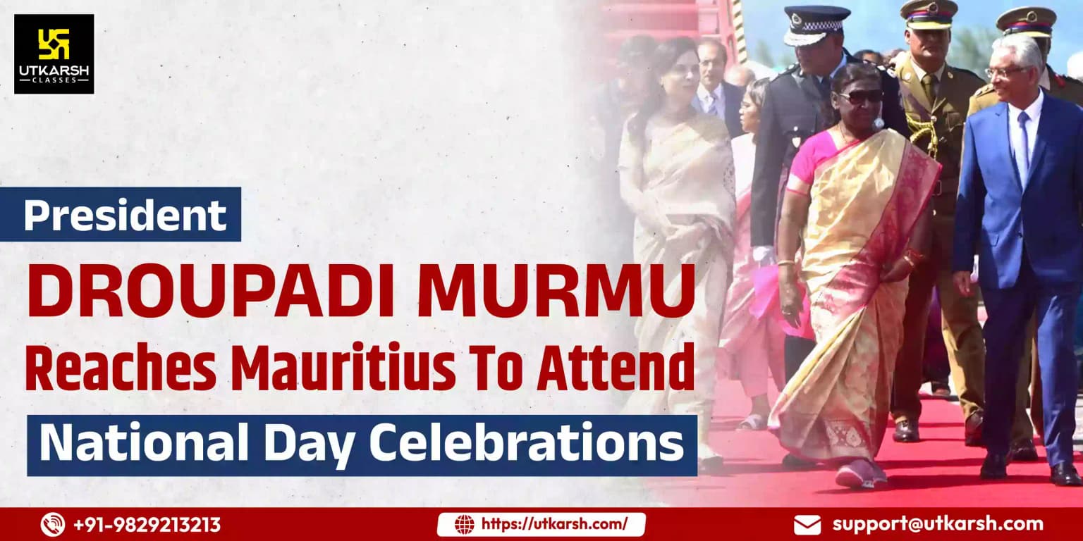 President Murmu reaches Mauritius to attend National Day celebrations