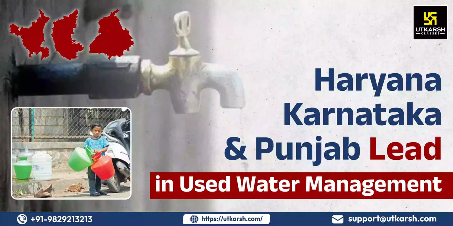 Haryana, Karnataka and Punjab lead in used water management