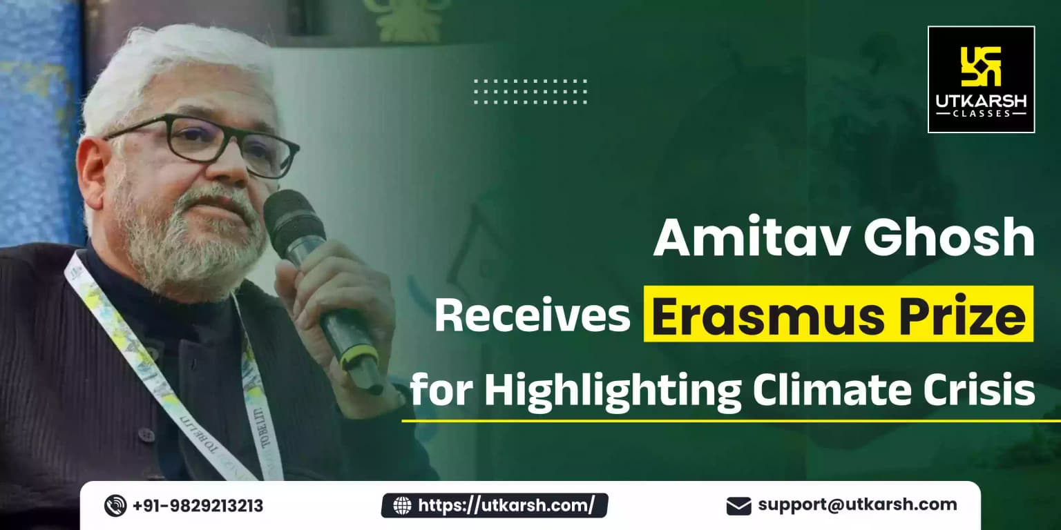Amitav Ghosh Awarded Erasmus Prize for Highlighting Climate Crisis
