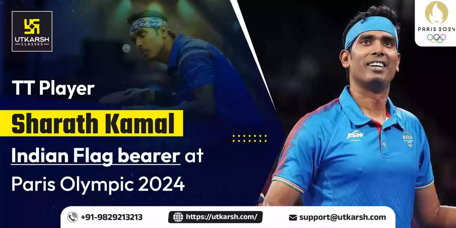 TT Player Sharath Kamal Indian Flag bearer at Paris Olympic 2024