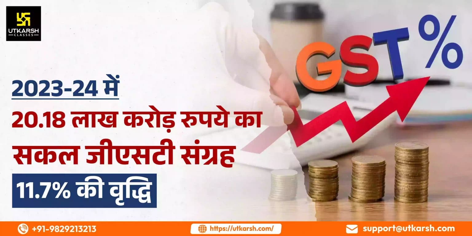 Rs 20.18 Lakh crore gross GST collection in 2023-24,11.7% growth