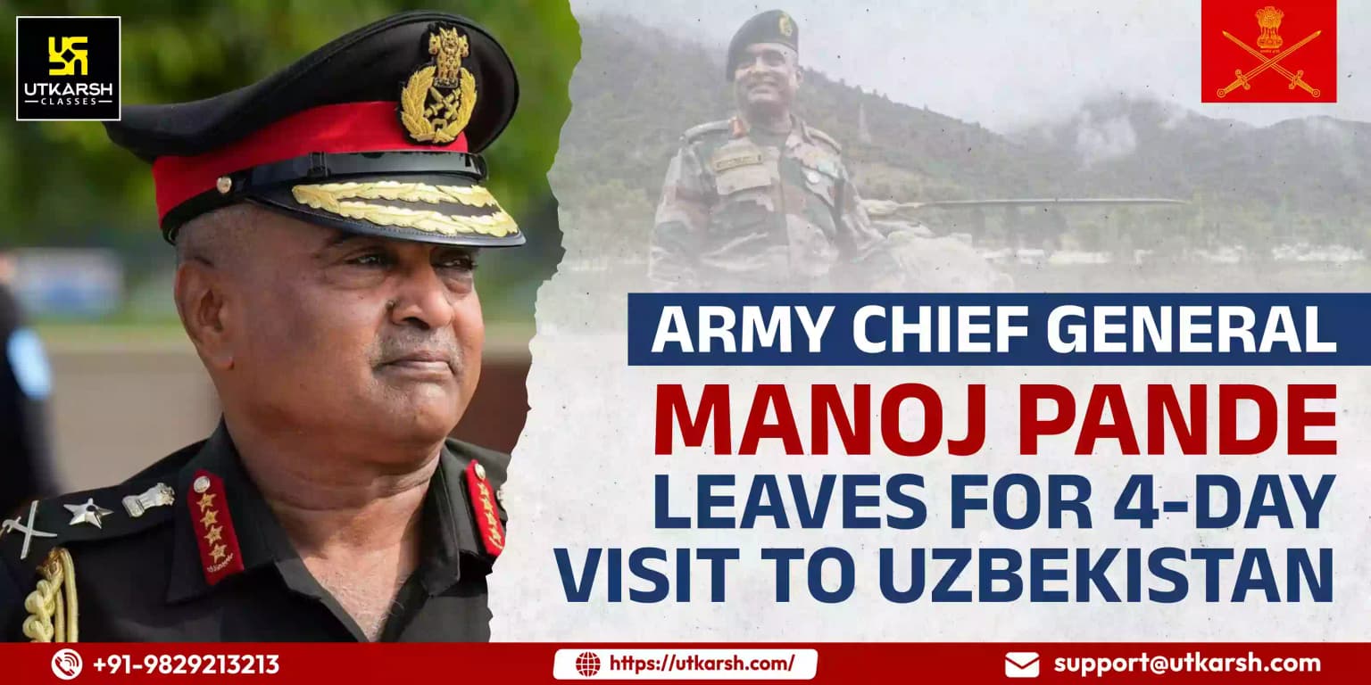 Army Chief General Manoj Pande leaves for 4-day visit to Uzbekistan
