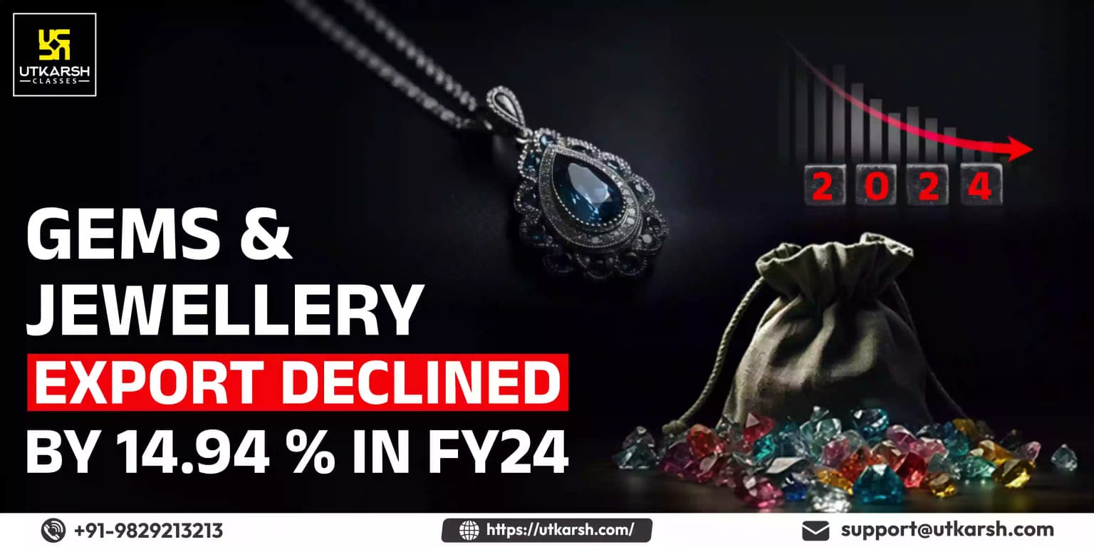 Gems & Jewellery exports declined by 14.94 % in FY23-24