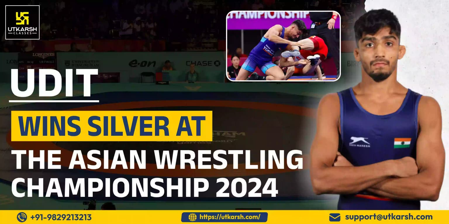Udit wins silver at the Asian Wrestling Championship 2024