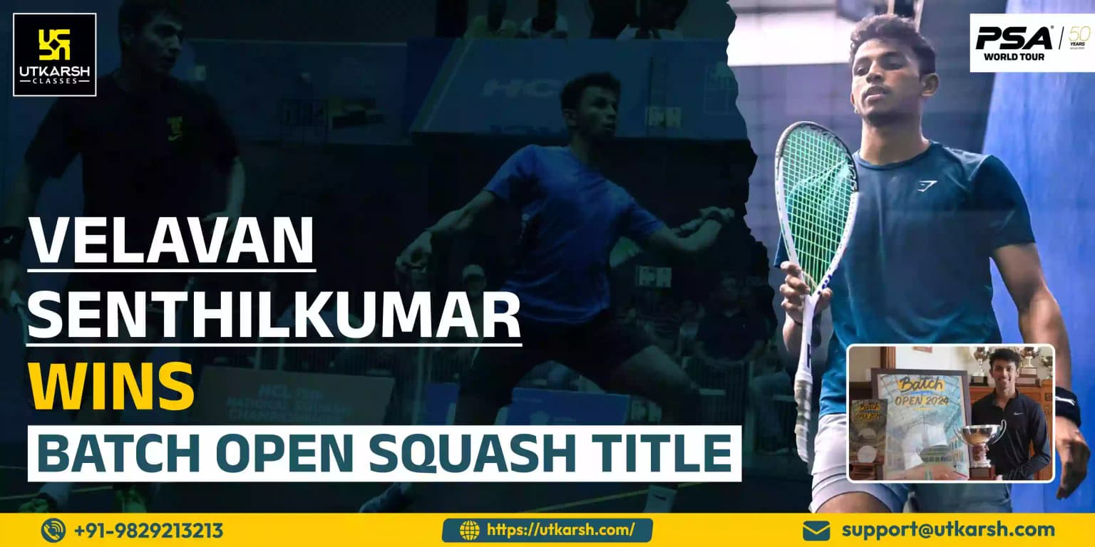 V Senthilkumar wins Batch Open Squash Title