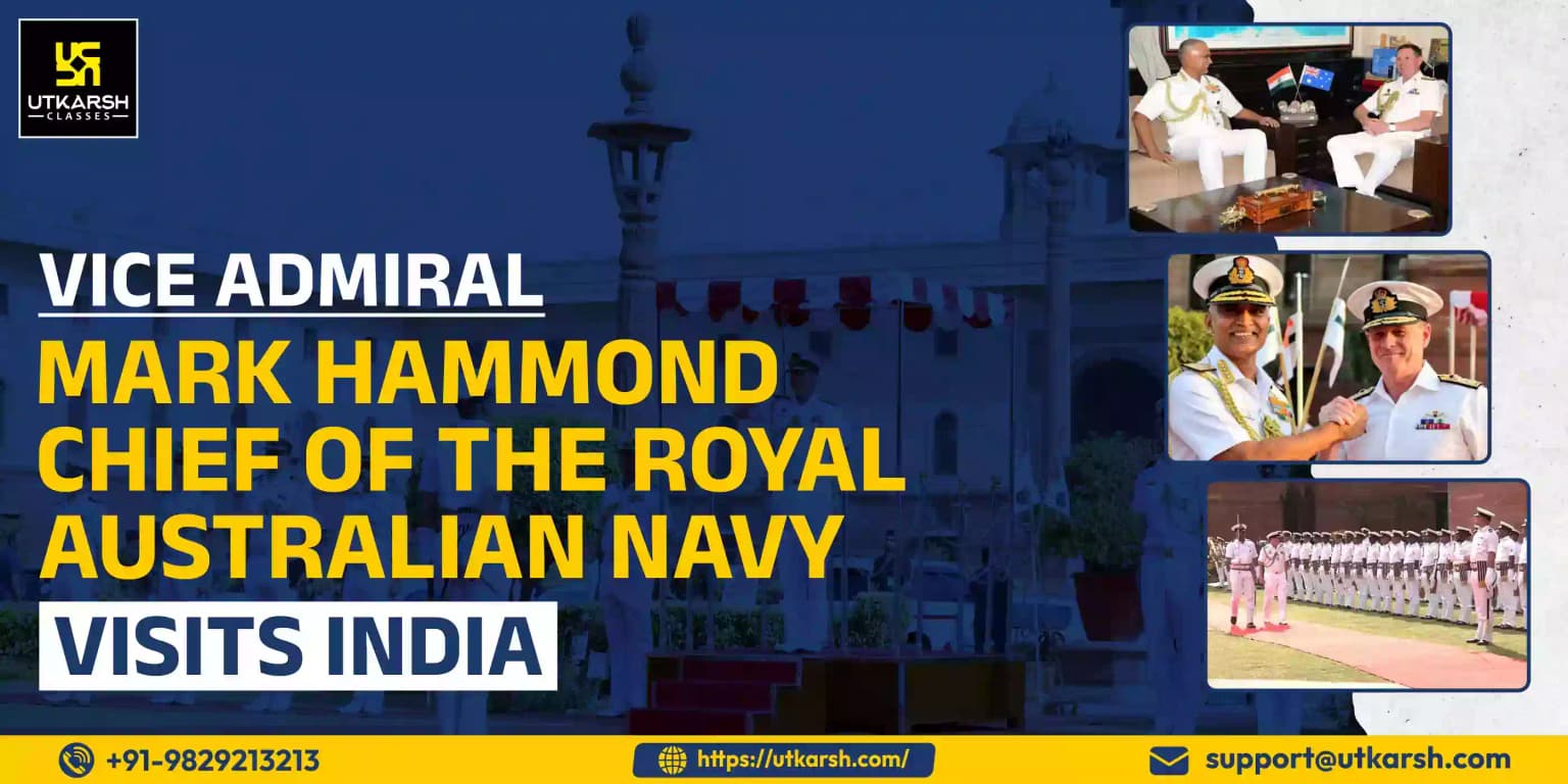 Vice Ad Mark Hammond, Chief of the Royal Australian Navy, visits India