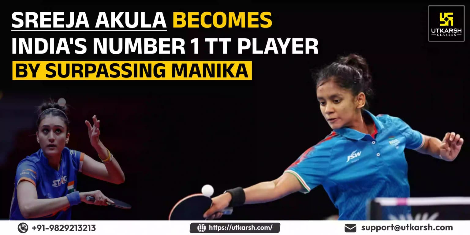 Sreeja Akula becomes India's number 1 TT player by surpassing Manika
