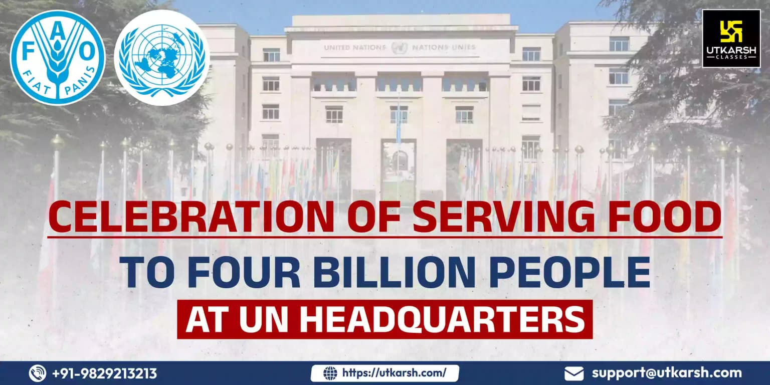 Celebration of serving food to four billion people at UN Headquarters