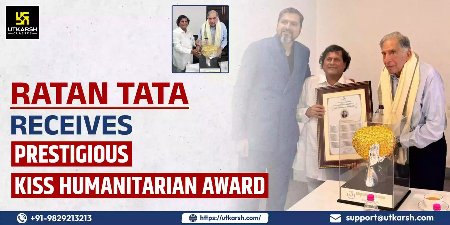 Ratan Tata receives prestigious KISS Humanitarian Award