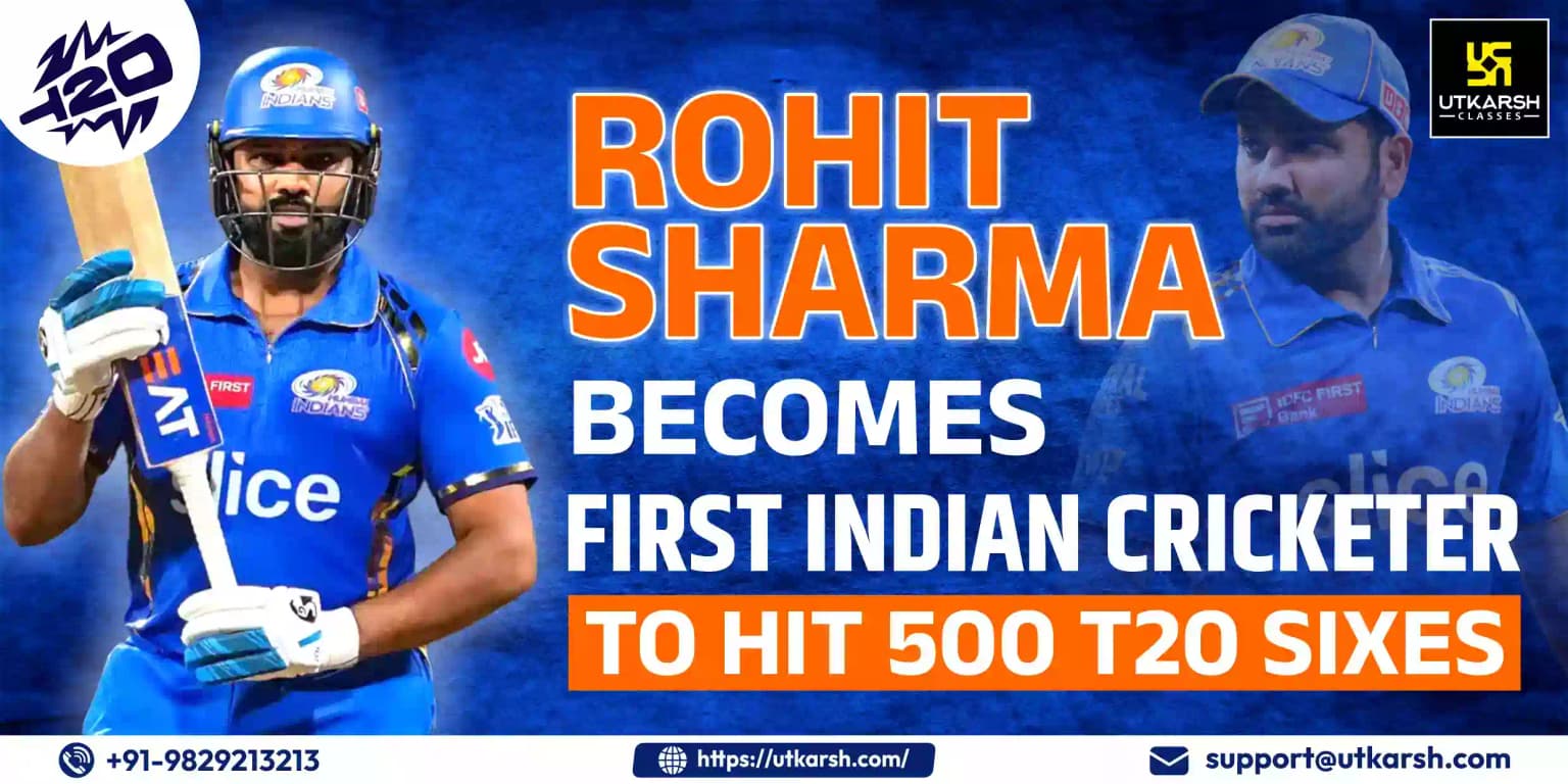 Rohit becomes first Indian Cricketer to hit 500 T20 sixes