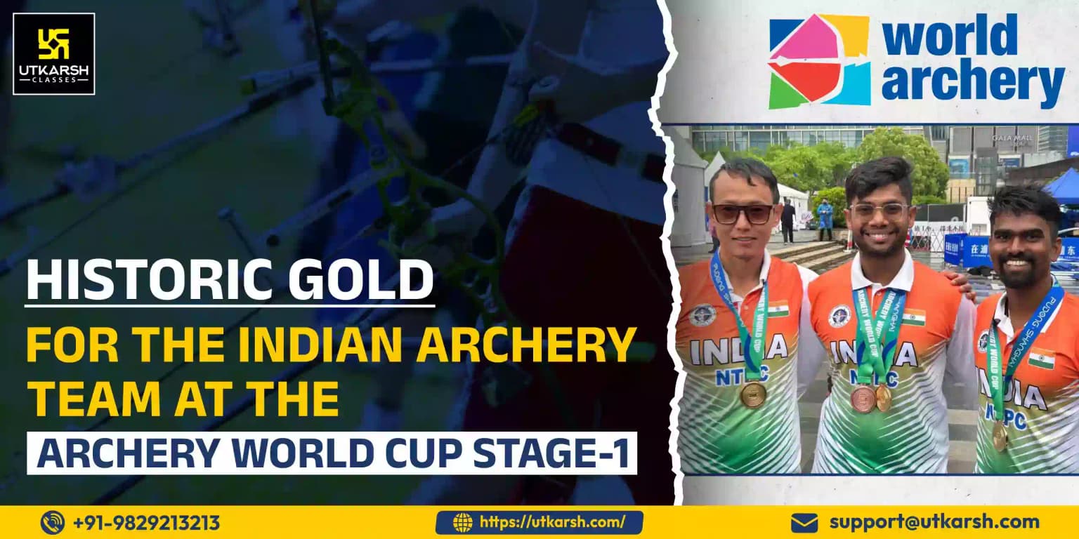 Historic gold for the Indian Archery team at the Archery World Cup Stage-1