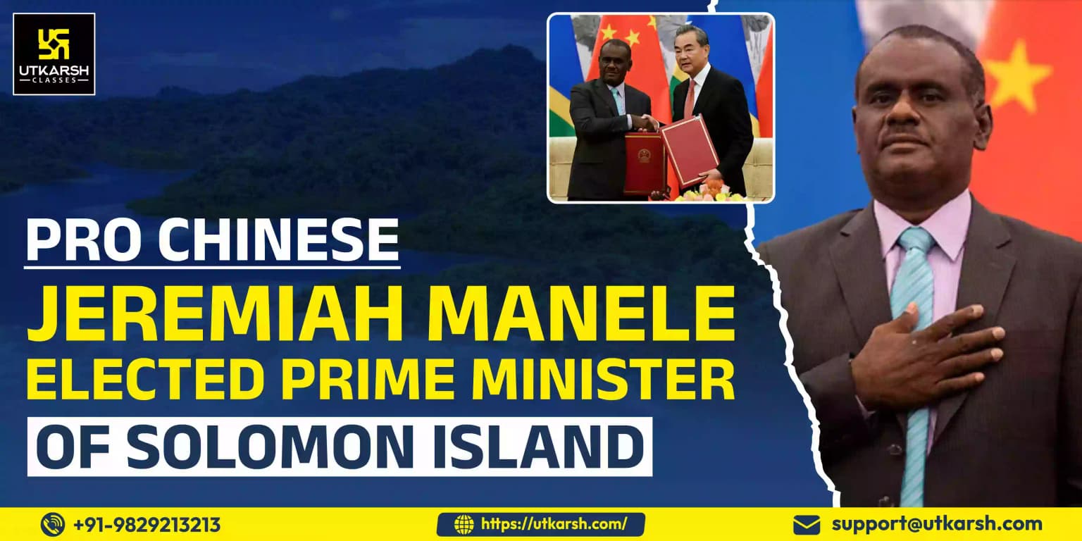 Pro Chinese Jeremiah Manele elected Prime Minister of Solomon Island