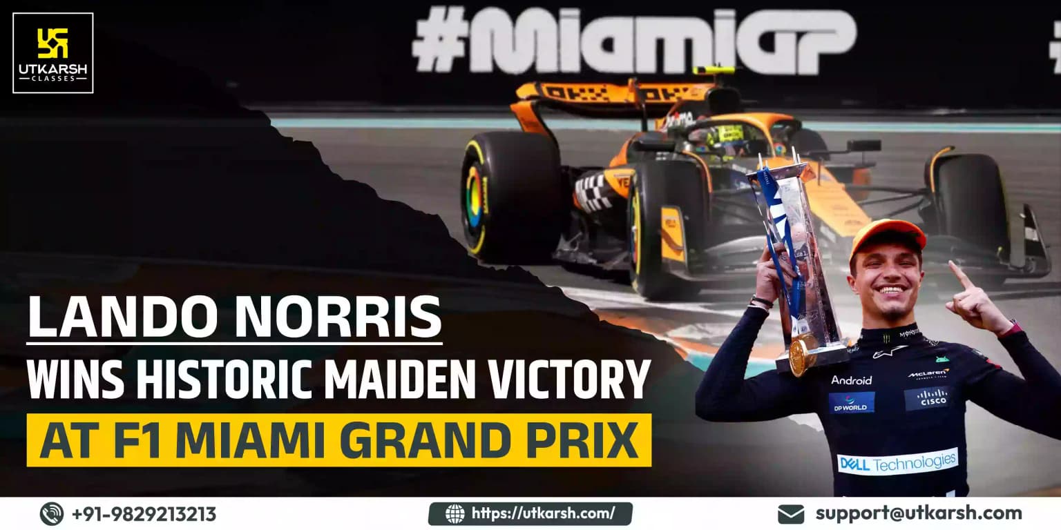 Lando Norris wins historic maiden victory at F1 Miami Grand Prix