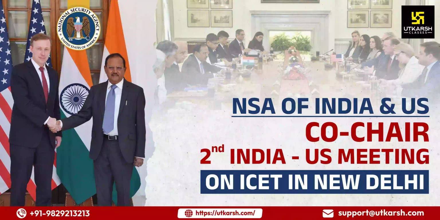 NSA of India & US Co-chair 2nd India- US meeting on ICET In New Delhi