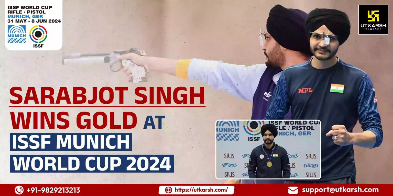 Sarabjot Singh wins gold at ISSF Munich World Cup 2024